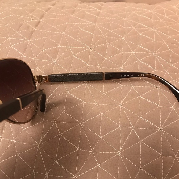 Chanel Gold Brown Gradient Pilot Sunglasses - Picture 3 of 4